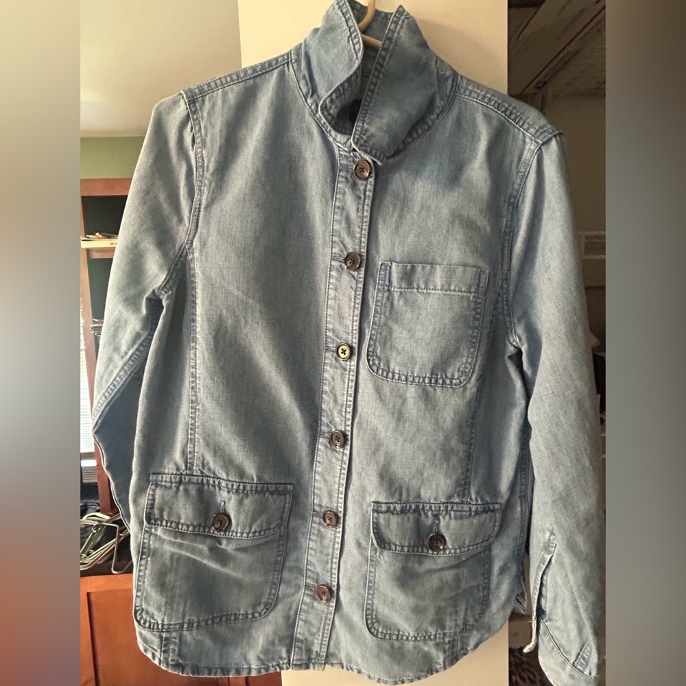Talbots Chambray button up